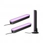 Philips Hue Gaming Starter Kit Pack 2 Barras de Luz Regulável Hue Play Preta + Extensão Hue Play