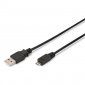 Digitus Cabo de Conexão USB Tipo A-Micro USB 1.8m Preto