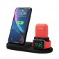 Unotec QX3 Cargador de Inducción Negro para iPhone/AirPods/Apple Watch