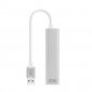 Nanocable Conversor USB 3.0 a Ethernet Gigabit + 3xUSB 3.0  15cm