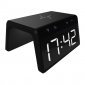 Ksix Alarm Clock 2 Despertador/Cargador Inalámbrico Negro