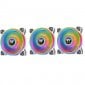 Thermaltake Riing Quad 14 RGB Radiator Pack 3 Ventiladores Edición Premium Blanco