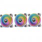 Thermaltake Riing Quad 12 RGB Radiator Pack 3 Ventiladores Edición Premium Blanco