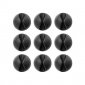 Bluelounge CableDrop Mini Pack 9 Organizadores de Cables Negros