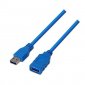 Nanocable Cable USB 3.0 Alargador Macho/Hembra 1m Azul