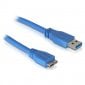 Nanocable Cable USB 3.0 Tipo A Macho a Micro USB B Macho 2m Azul