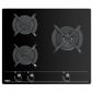 Teka GBC 63010 Placa de Gas Butano 3 Zonas Cristal Negro