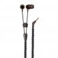 Wraps Natural Noir Auriculares Cuentas Negro