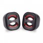 Equip Life Mini Altavoces 2.0 USB 6W Negro/Rojo