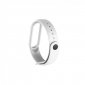 Nueboo Correa de Silicona Blanca para Xiaomi Mi Band 5/6/7/Amazfit 5