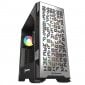 Nfortec Nekkar ARGB Cristal Templado USB 3.0 Negra/Gun Metal