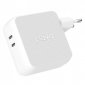 Belkin Playa Cargador de Pared GaN USB-C Doble 68W Blanco
