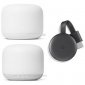 Google Pack Nest Wifi Router Blanco + Wifi Punto Blanco + Chromecast 3
