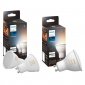 Philips Hue White Ambiance Pack 3 Lâmpadas LED Inteligentes GU10 4.3W Luz Branca Quente a Fria