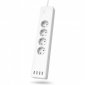 Hama Régua Inteligente 4 Fichas + USB Branca