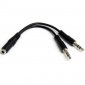 Startech Adaptador Divisor de Auriculares Minijack